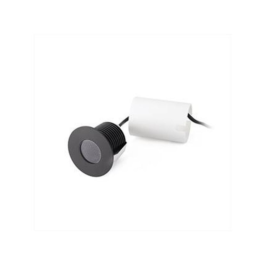 Faro Lighting Grund Outdoor Led Recessed Ground Lamp Anodized Black 7W 3000K IP6
