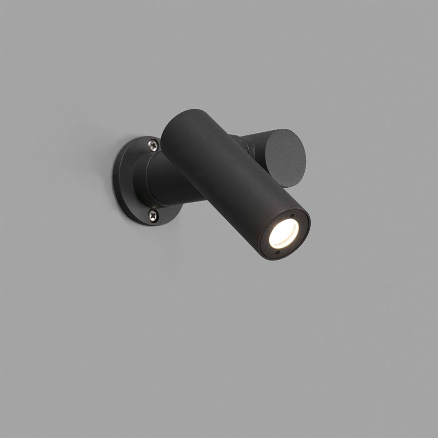 Faro Lighting Spy Outdoor Wall Lamp Spotlight Dark Grey 6W H140 IP65