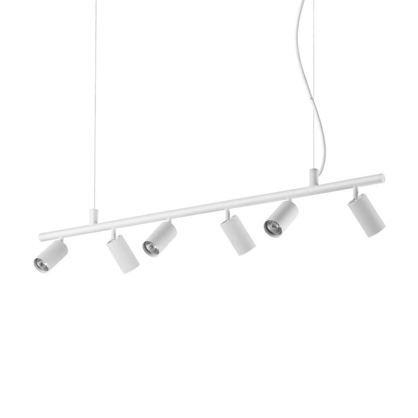 Ideal Lux Lighting Dynamite Indoor Spotlight Ceiling Pendant Lamp 6 Lights White