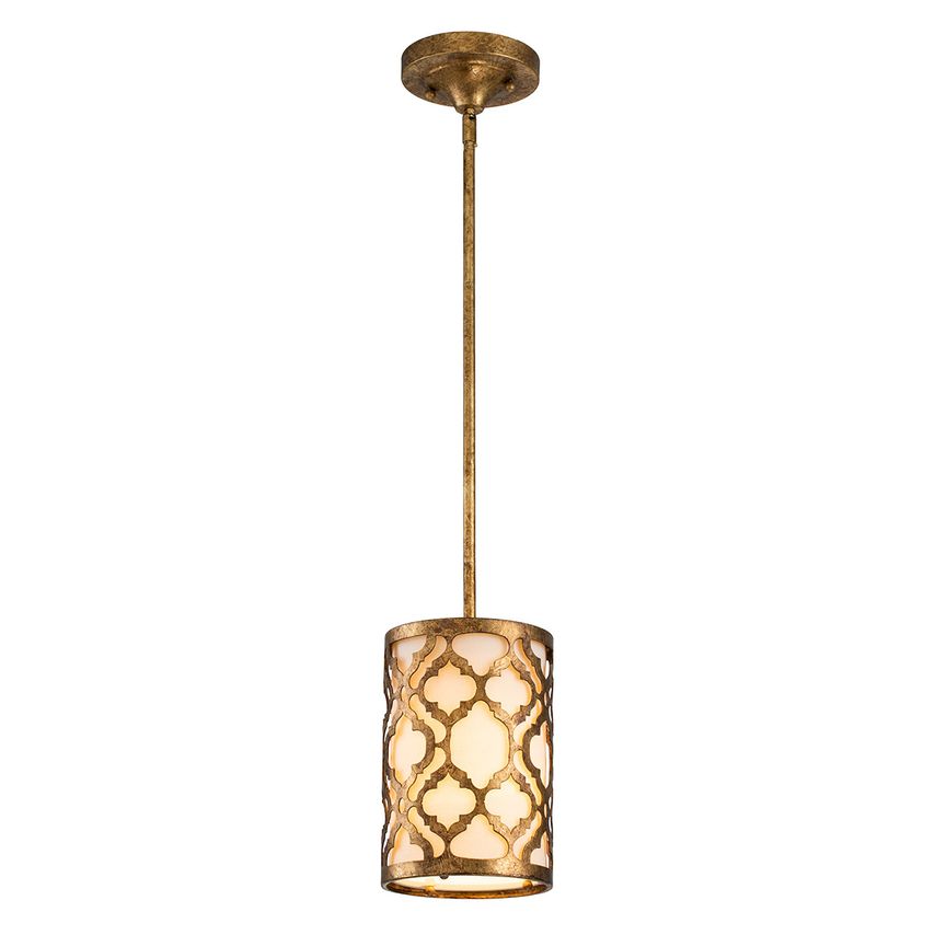 Elstead Lighting Arabella 1 Light Ceiling Mini Duo-Mount Pendant Gold, E27