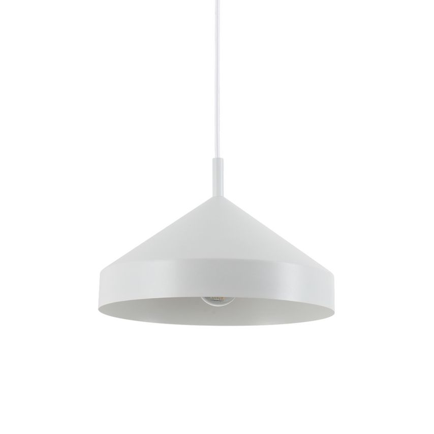 Ideal Lux Lighting Yurta Dome Pendant Ceiling Light White 30cm