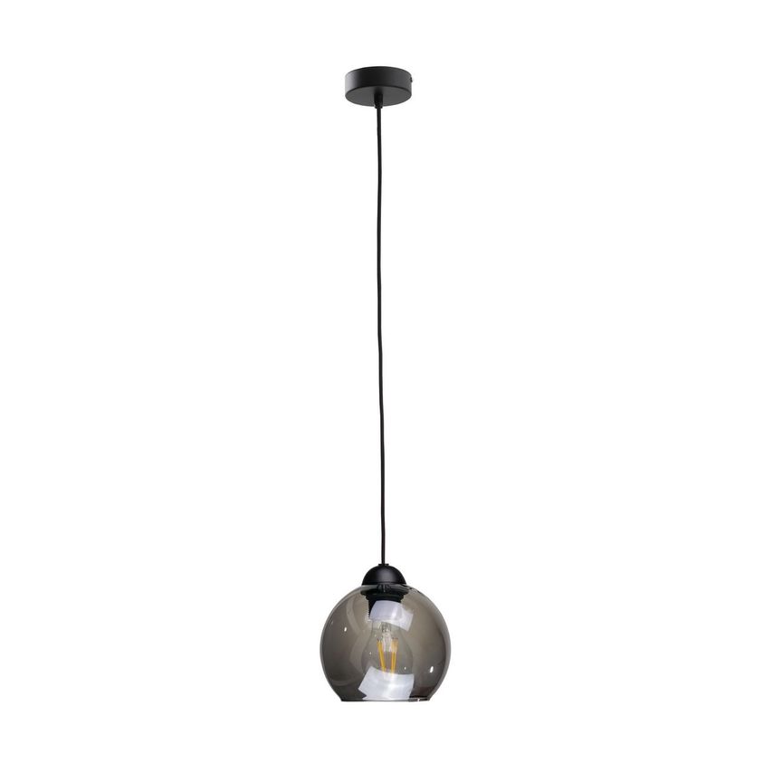 Keter Yuno Dome Pendant Ceiling Light Black, 15cm, 1x E27
