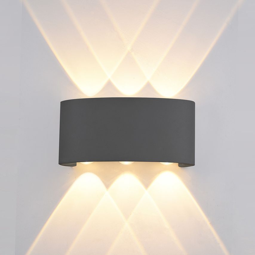 Italux Lighting Ortelo Modern Outdoor Up Down Wall Lamp Led, - ITLOWL-451-3-BL