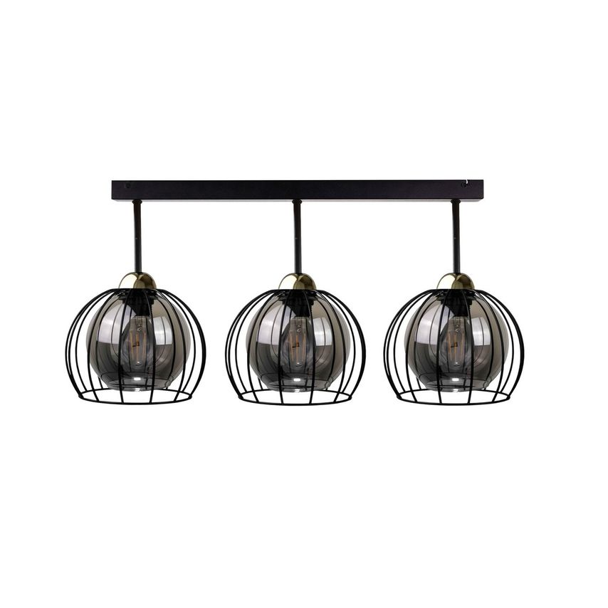 Keter Solo Semi Flush Light Black, 30cm, 3x E27 - KE1495