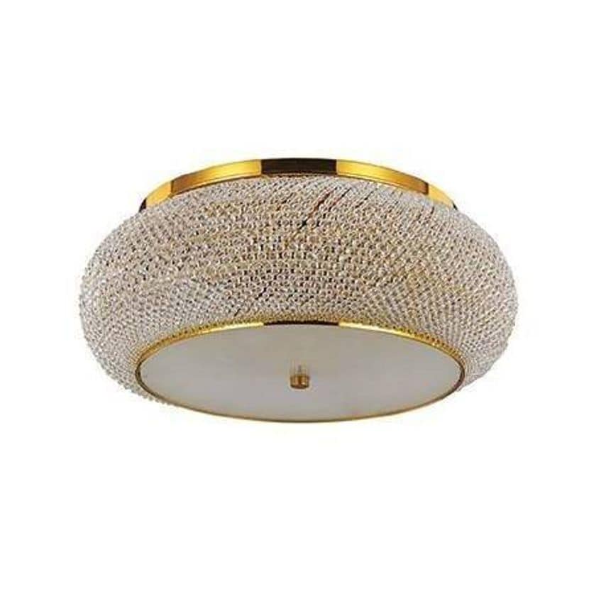 Ideal Lux Lighting Pasha' 14 Light Ceiling Light Gold