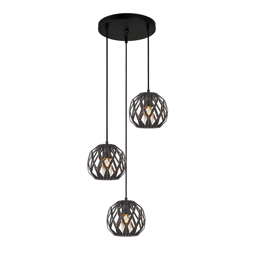 Italux Lighting Hilo Modern 3 Light Cluster Pendant Ceiling Light, E27 - ITLPND-