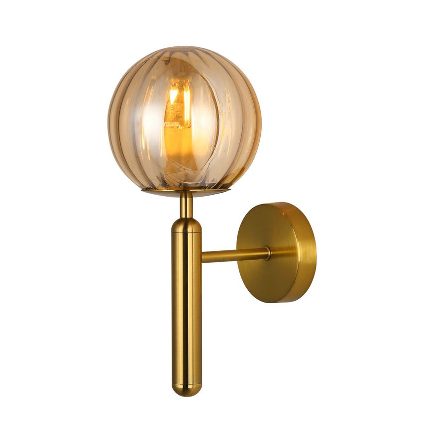 Italux Lighting Ravena Modern 1 Light Wall Lamp, E27 Led - ITLWL-2324-1 Bro+Amb