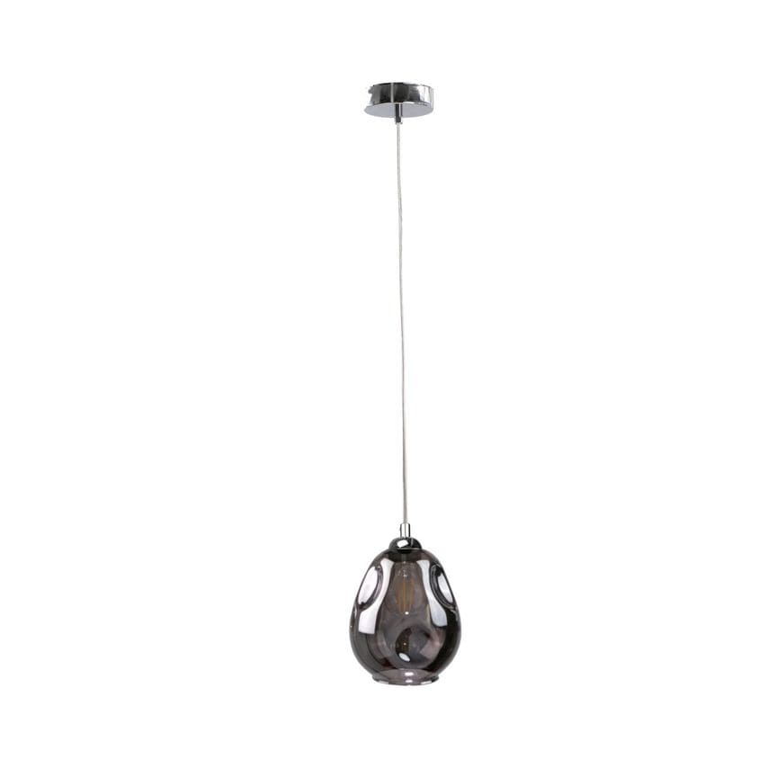 Keter Loki Dome Pendant Ceiling Light Silver, 15cm, 1x E27