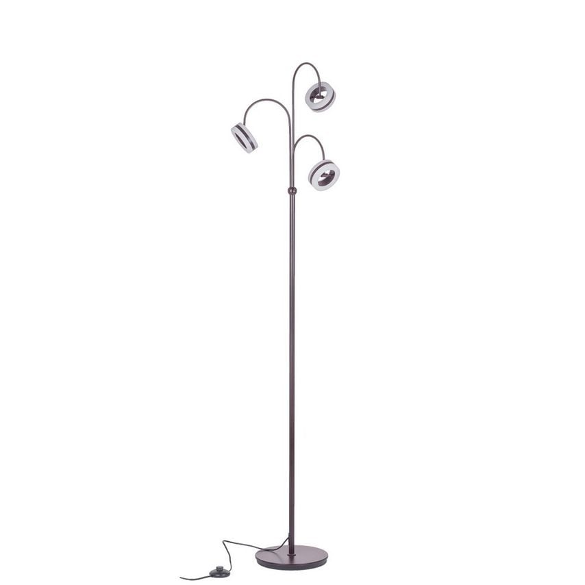 Italux Lighting Modern Led Floor Lamp Bronze, Warm White 3000K 1100lm
