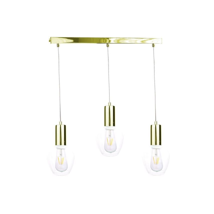 Keter Verre Bar Pendant Ceiling Light Gold, 60cm, 3x E27