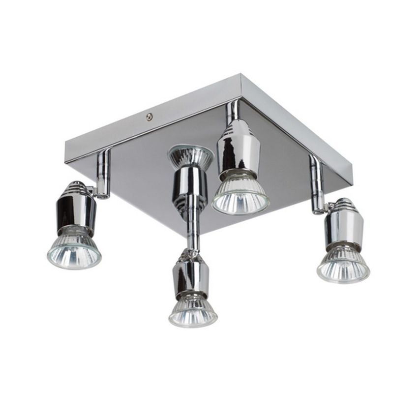 Linea Verdace Lighting Bomba 4 Light Spotlight Clusters Chrome