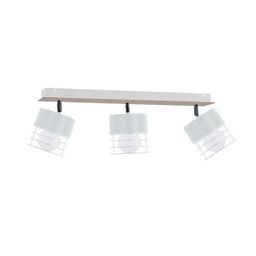 Keter Casa Ceiling Spotlight Bar White, Wood, 60cm, 3x E27