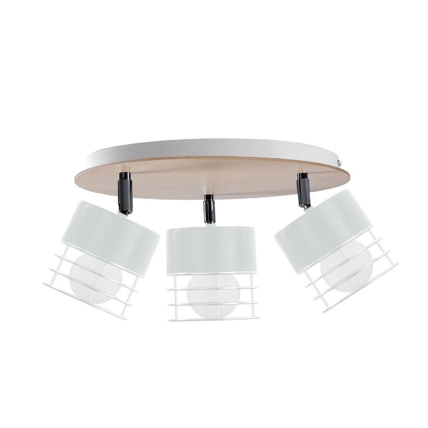 Keter Casa Ceiling Spotlight Clusters White, Wood, 32cm, 3x E27