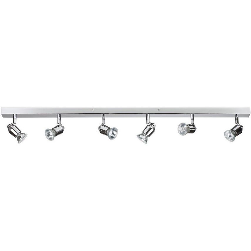 Linea Verdace Lighting Bomba 6 Light Spotlight Bar Chrome
