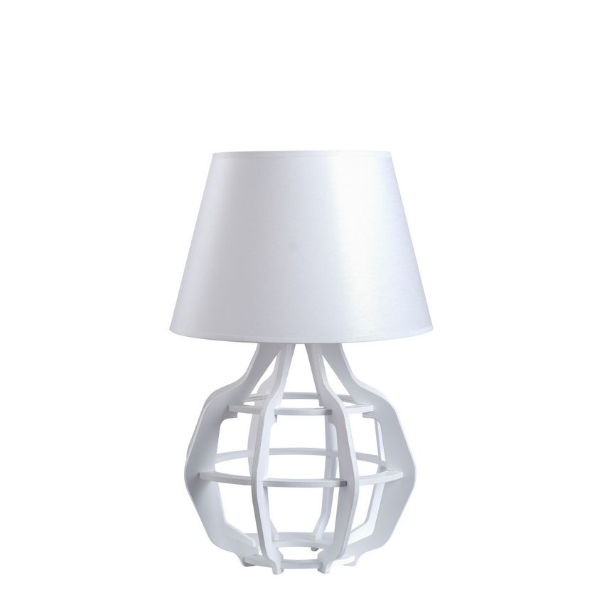 Keter Bento Table Lamp with Round Tapered Shade White, 30.5cm, 1x E27