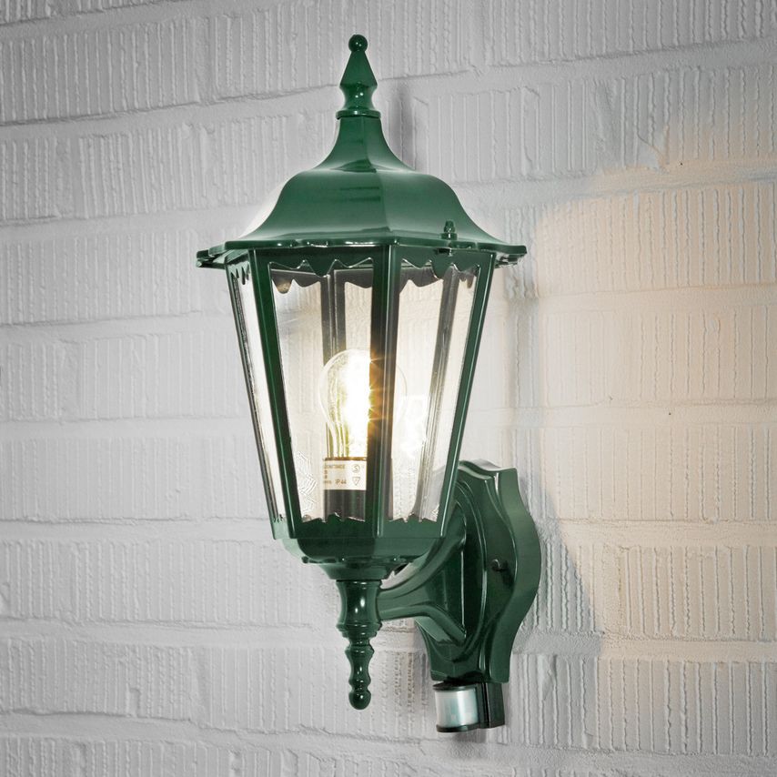 Konstsmide Firenze Outdoor Classic Large Lantern Up Light Pir Green, IP44