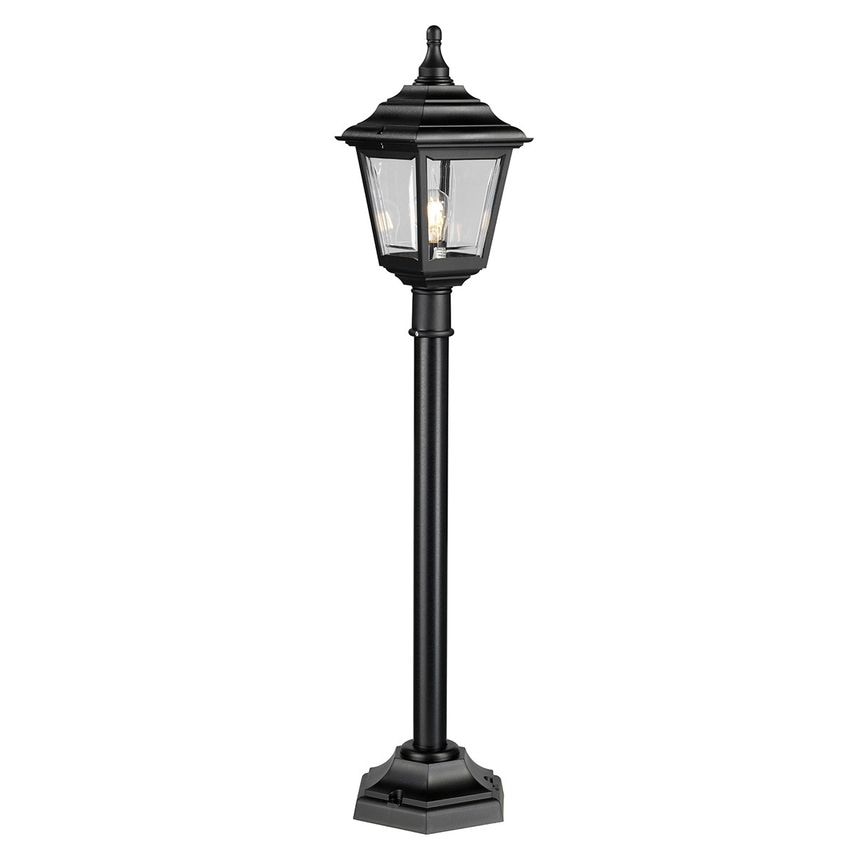 Elstead Lighting Kerry 1 Light Outdoor Coastal Post Lantern Black IP44, E27