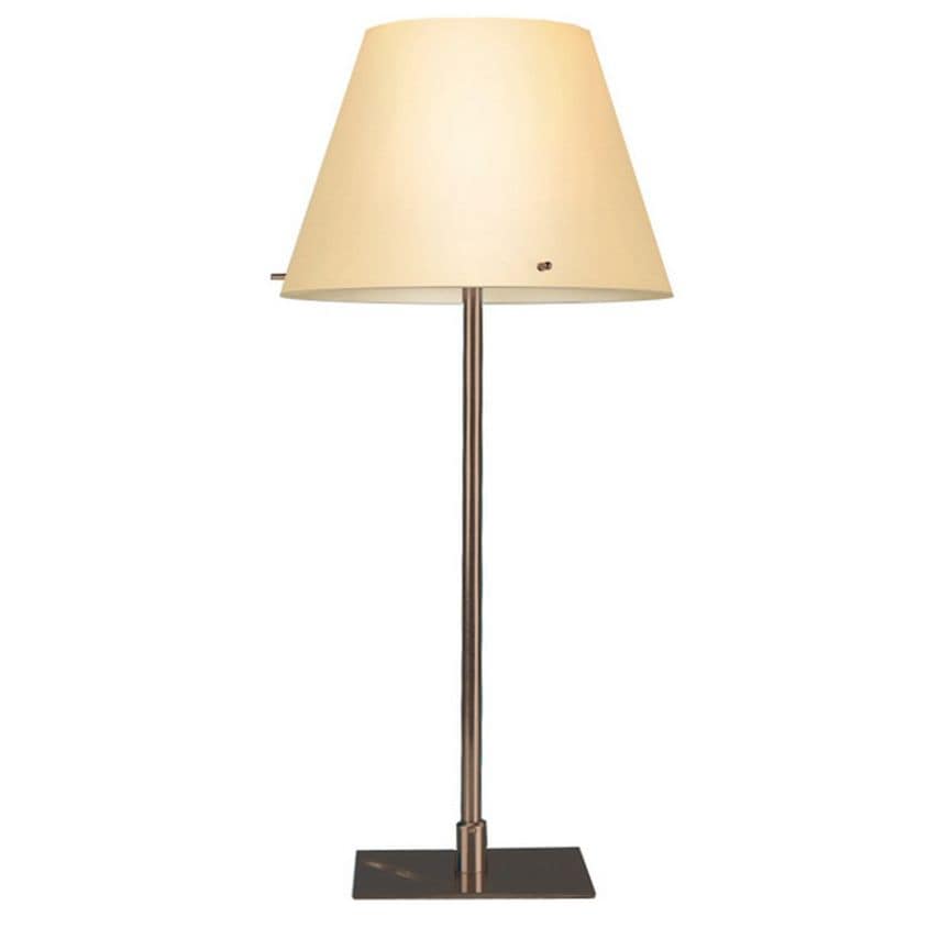 Linea Verdace Lighting Virgin Table Lamp with Round Tapered Shade Amber