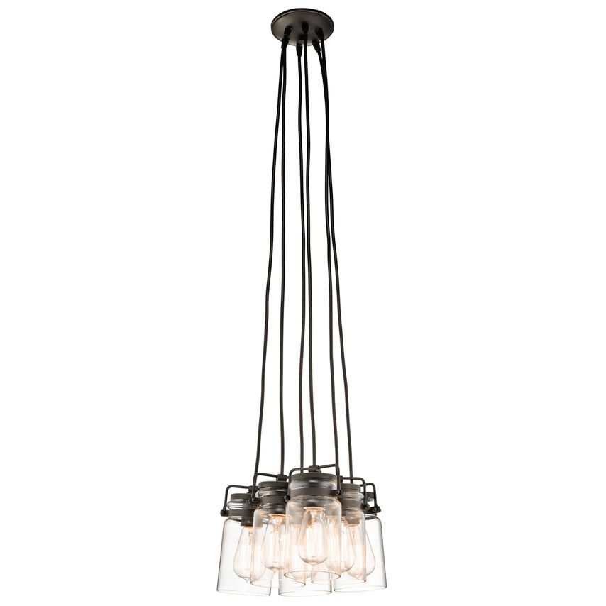 Elstead Lighting Brinley 6 Light Cluster Pendant Olde Bronze, E27