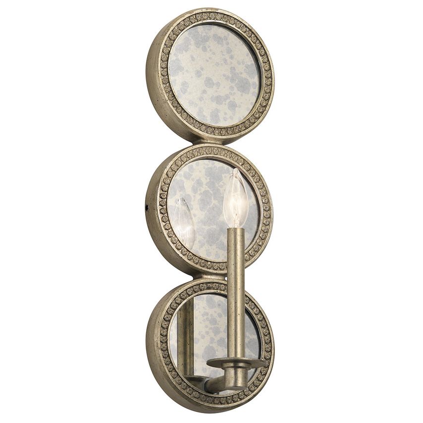 Elstead Lighting Rosalie 1 Light Indoor Candle Wall Light Gold, E14