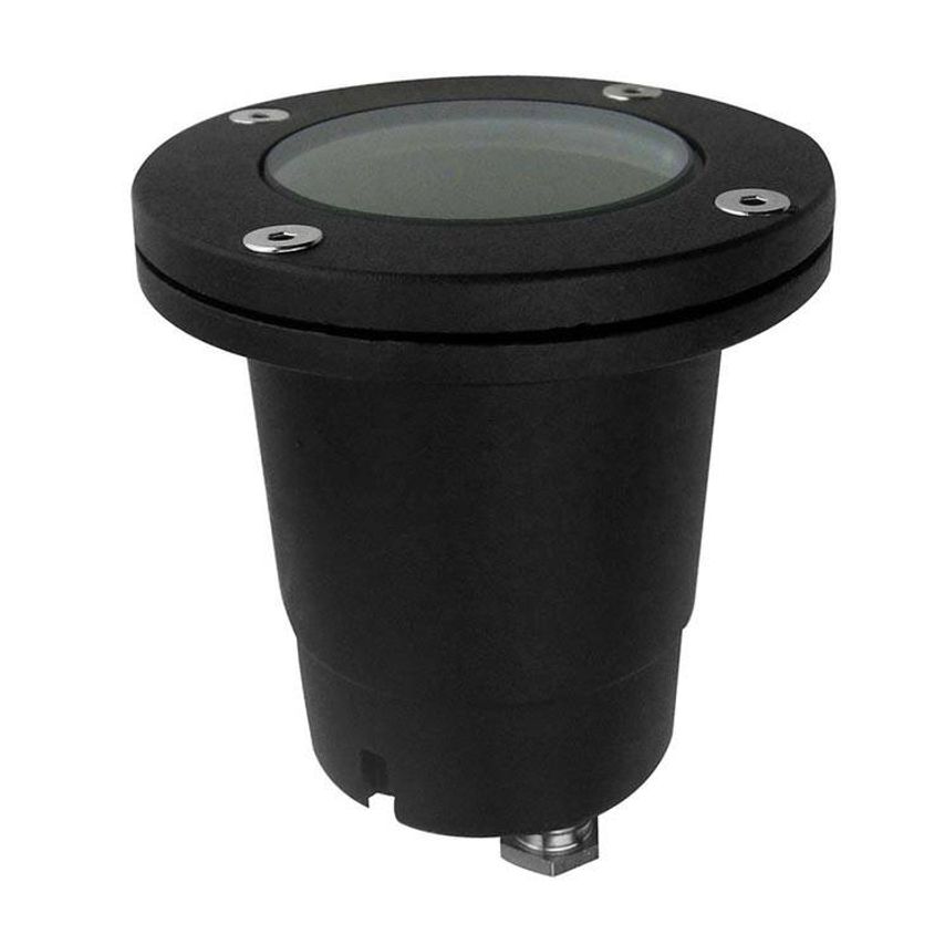 Forlight Lighting 1 Light Round Recessed Outdoor Ground Light Black IP67, GU10