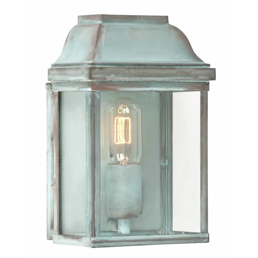 Elstead Lighting Victoria 1 Light Outdoor Wall Lantern Light Verdigris IP44, E27