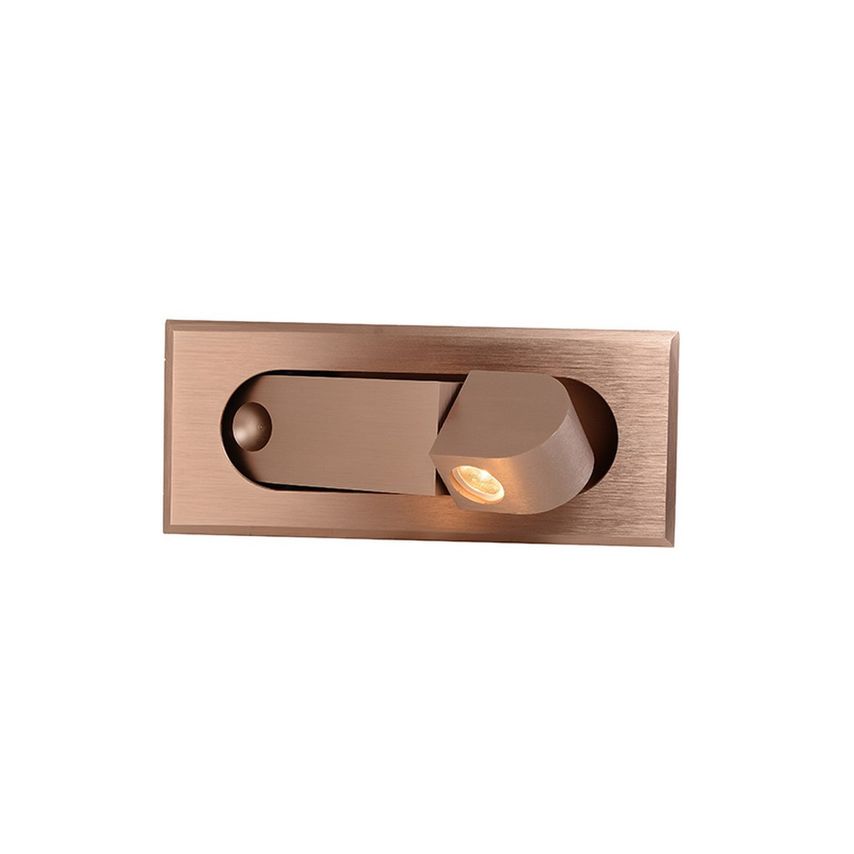 Larissa Dospat Sconce Wall Lamp Recessed Led 1x 3W Copper