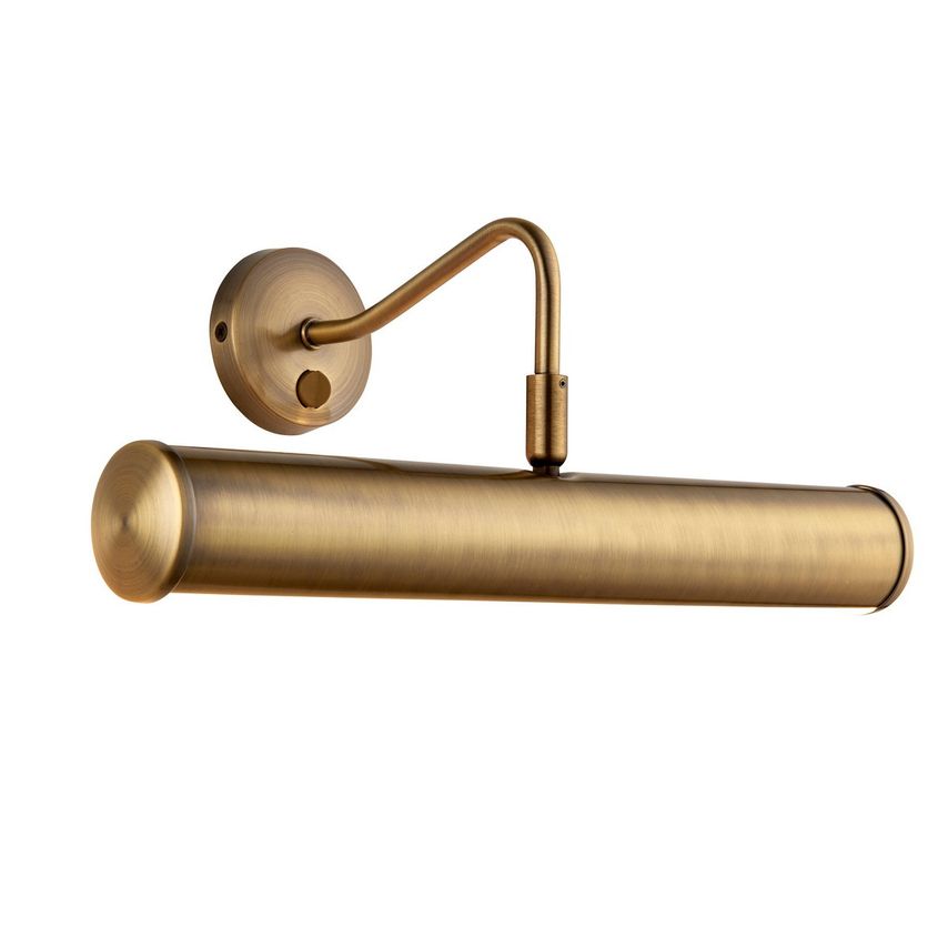 Endon Turner 2 Light Picture Wall LightAntique Brass, E14