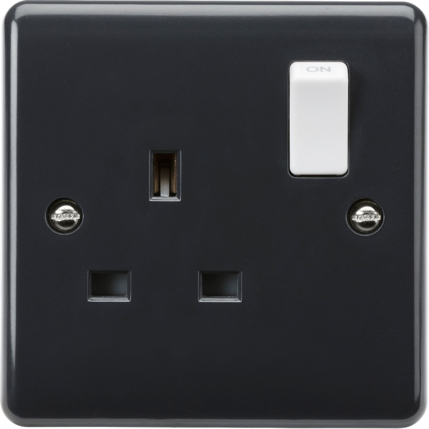 Knightsbridge Knightsbridge 13A 1G Dp Switched Socket with White Rocker )Part M