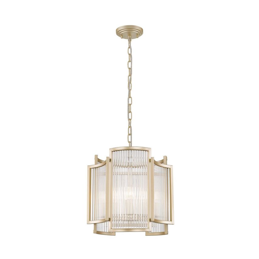 Zumaline Sergio Pendant Ceiling Light, Gold, 3x E14