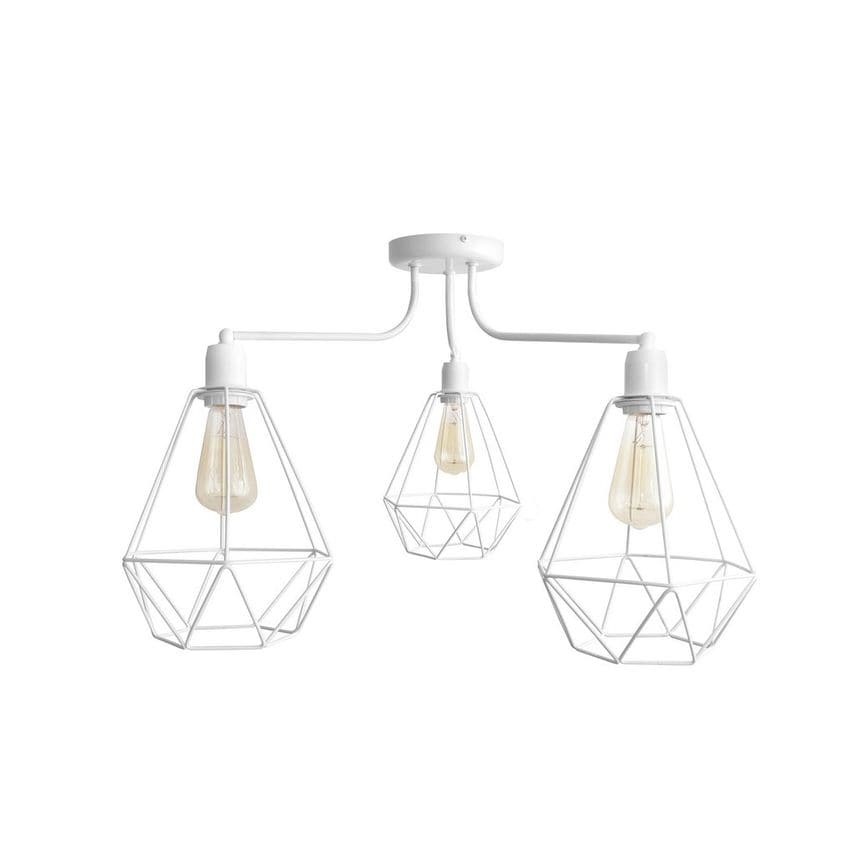 Helam Karo Multi Arm Semi Flush Ceiling Light GRey 75cm - P-1311/5 GR