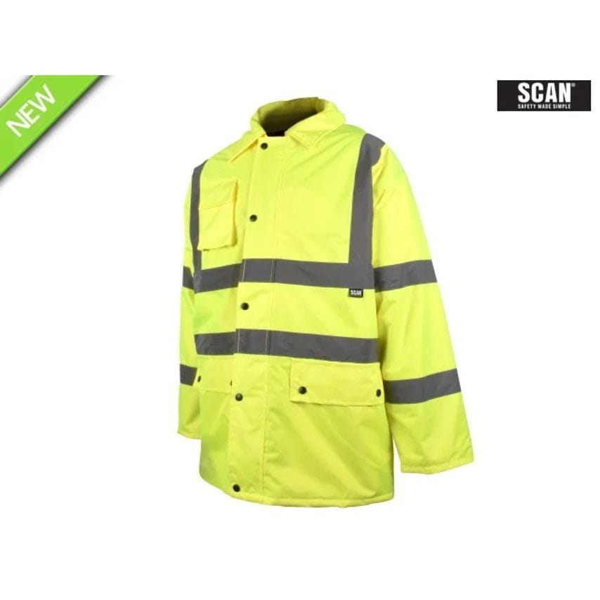Scan SCAHVMJL Hi-Vis Motorway Jacket Yellow L (44in)