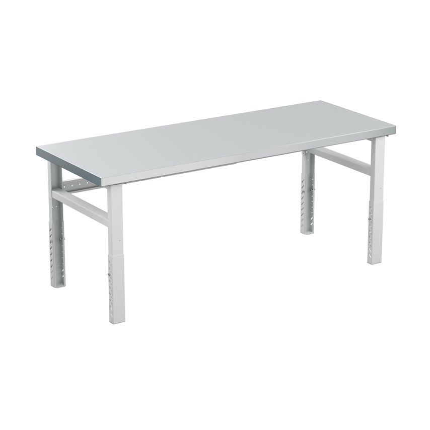 Workshop Bench, Heavy Duty 2000x750 Steel Top Adjustable Height