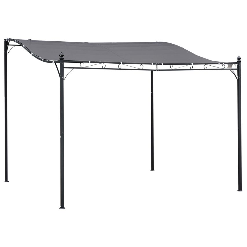 Metal Wall Gazebo Awning Garden Marquee Shelter Door Porch