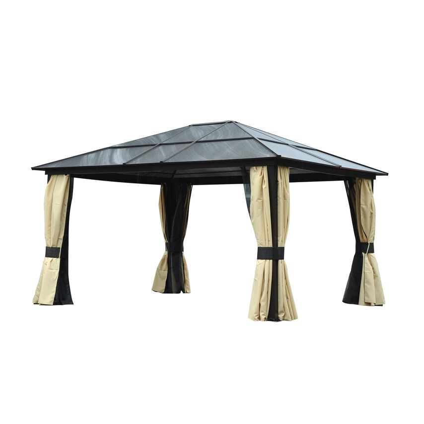 Hardtop Gazebo Canopy with Mosquito Netting
