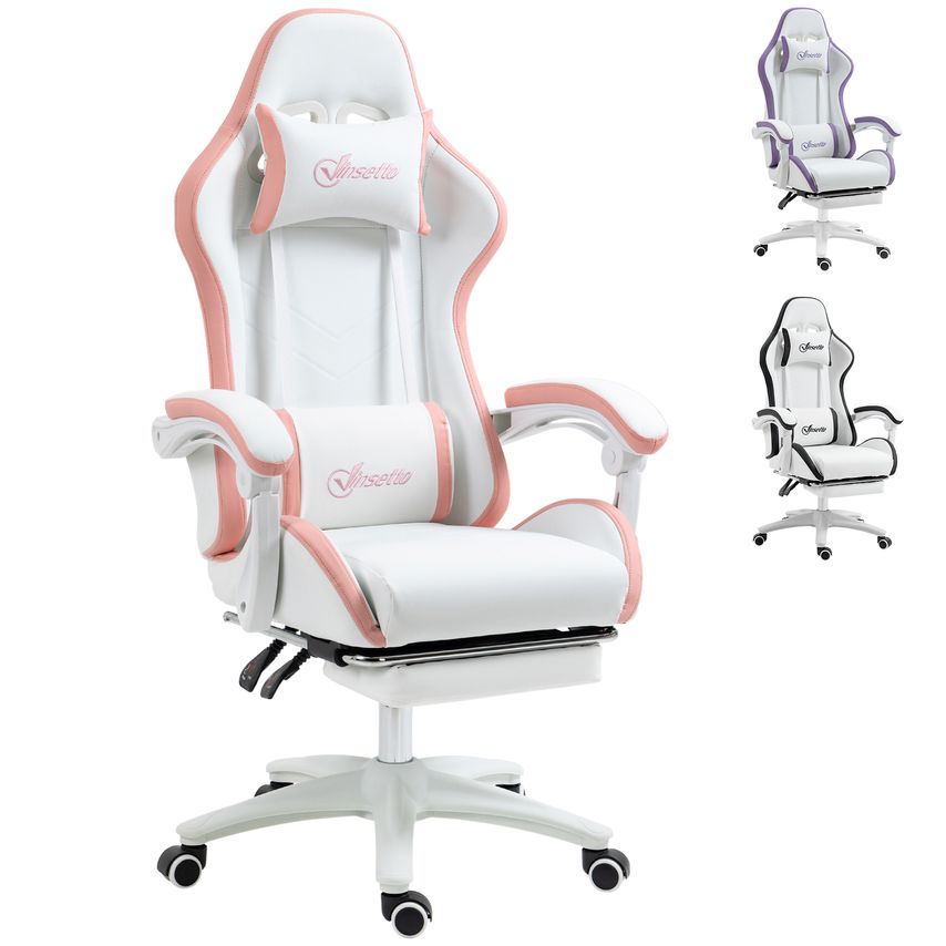 Racing Gaming Chairs with Reclining and Headrest