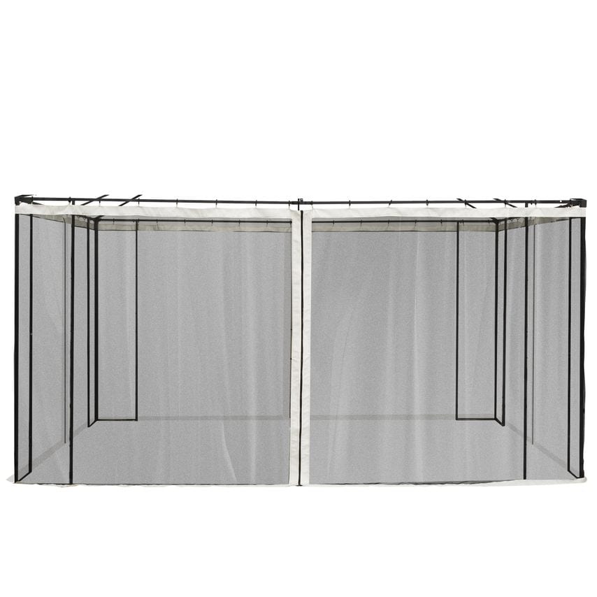 Universal Replacement Gazebo Mesh Netting Screen Walls Beige