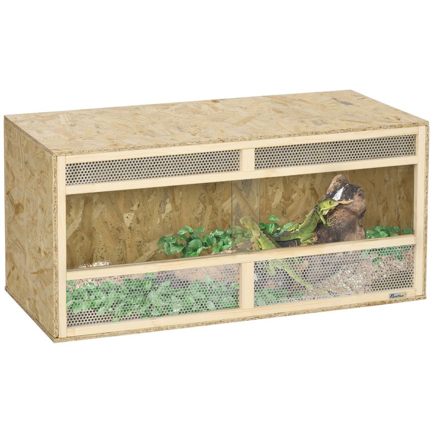 Reptile Terrarium, Climbing Pet Feeding Box for Lizards, Horned Frogs, Snakes