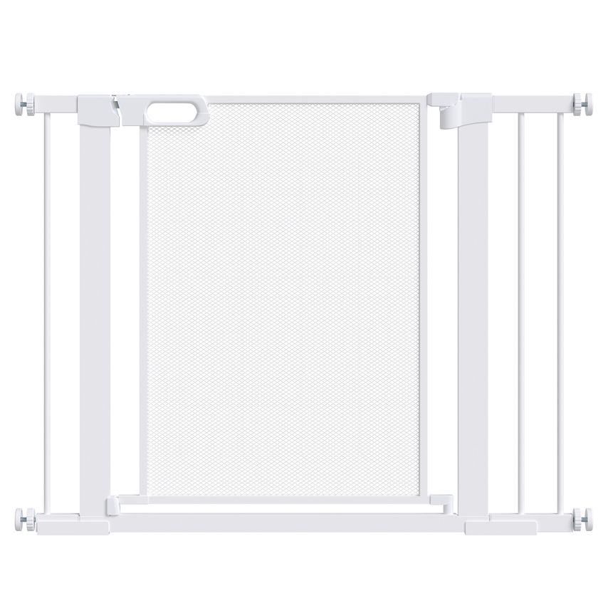 Pressure Fit Safety Gate for Doors, Dog Gate W/Auto Close Black Double Locking