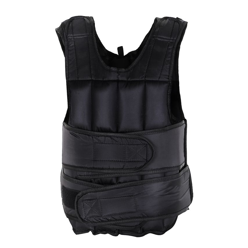 HOMCOM Weight Vest Adjustable Exerice Workout w/36 Weights Padding Fitness Black
