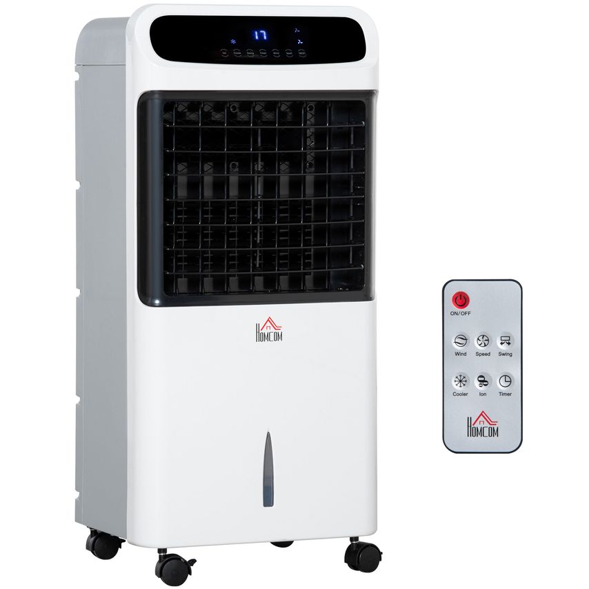 Mobile Air Cooler Fan, Evaporative Ice Cooling Humidifier for Home