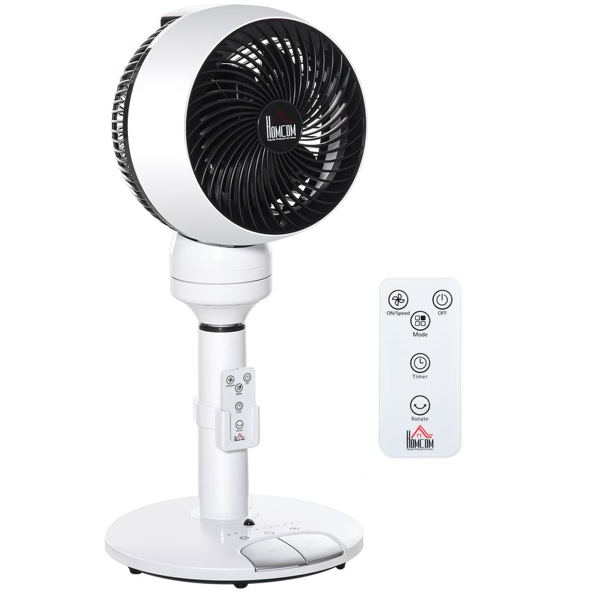 28'' Oscillating Air Circulator Fan 9 Setting Height Adjustable Remote Control