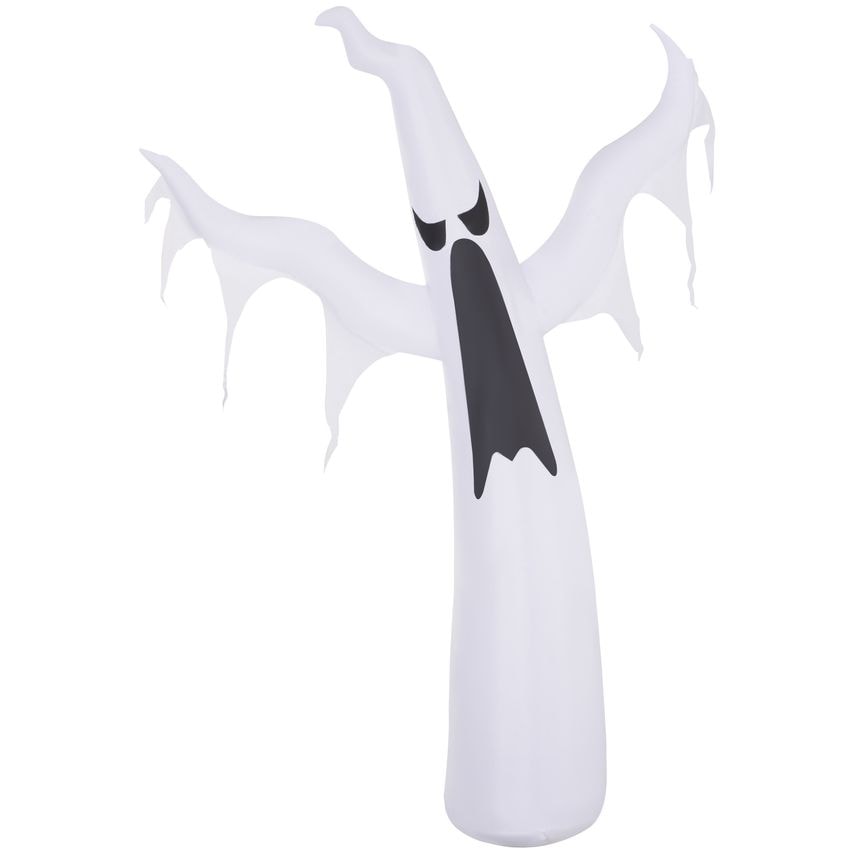 HOMCOM 1.8M Inflatable Halloween Party Decoration Ghost Light Up LED w/Fan Yard