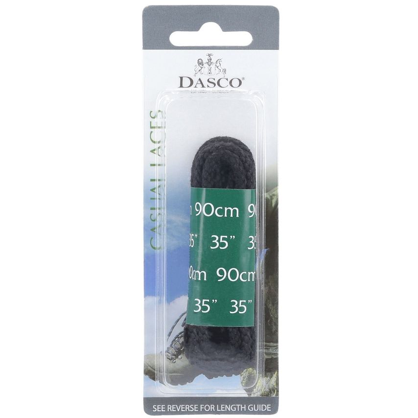 Dasco 90cm Chunky Cord Lace 6 Pack Unisex Black