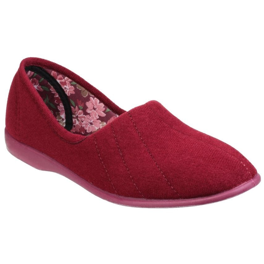 GBS Audrey Ladies Slipper Female Red UK Size 3