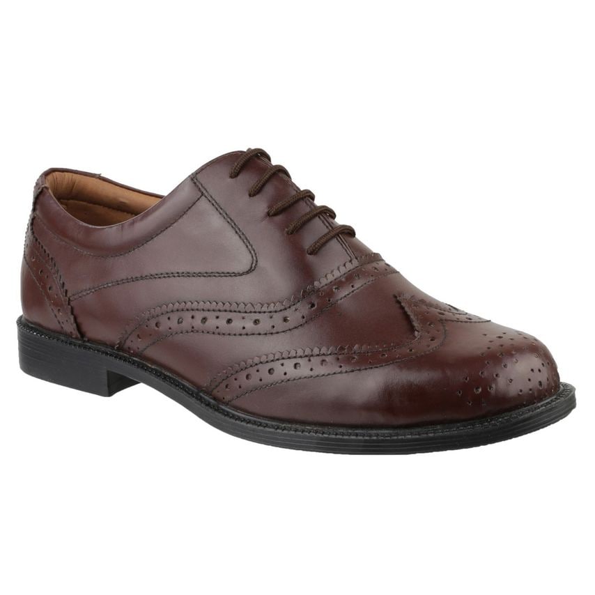 Amblers Safety Liverpool Oxford Brogue Male Brown UK Size 7