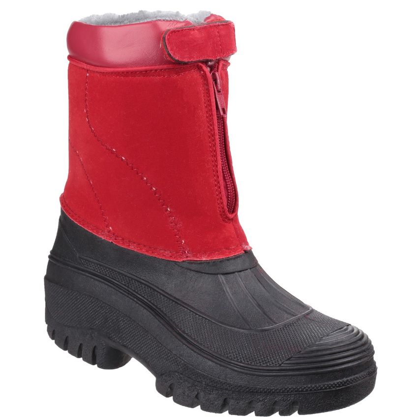 Cotswold Venture Waterproof Winter Boot Female Red UK Size 2