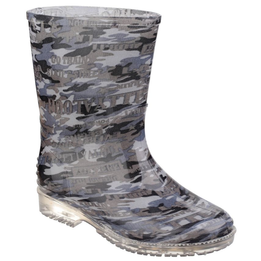 Cotswold PVC Jnr Wellington Female Camo UK Size 7