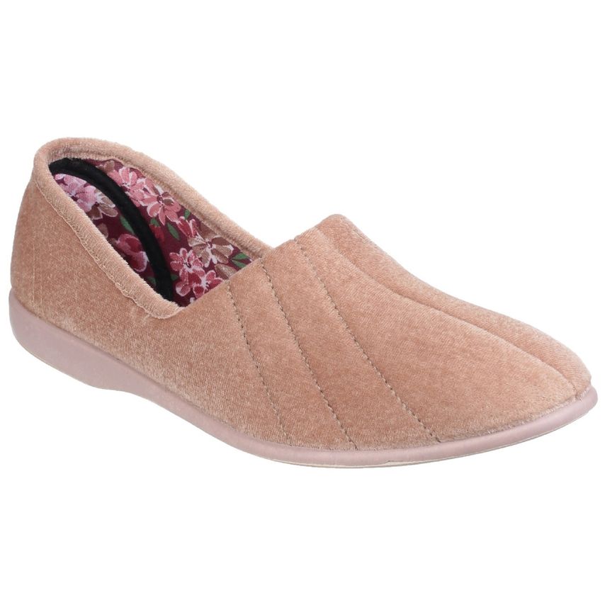GBS Audrey Ladies Slipper Female Beige UK Size 2