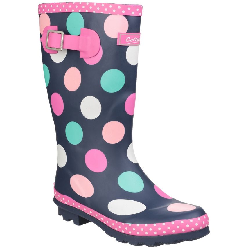 Cotswold Dotty Jnr Pull on Wellington Boot Unisex Multicoloured UK Size 3